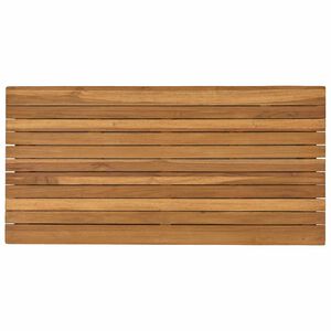 vidaXL Asztallap 90 x 45 x 3,5 cm N&eacute;gysz&ouml;gletes T&ouml;m&ouml;r Teakfa