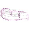 vidaXL Ottom&aacute;n &aacute;gykeret matracokkal S&ouml;t&eacute;tk&eacute;k 200x200cm b&aacute;rsony