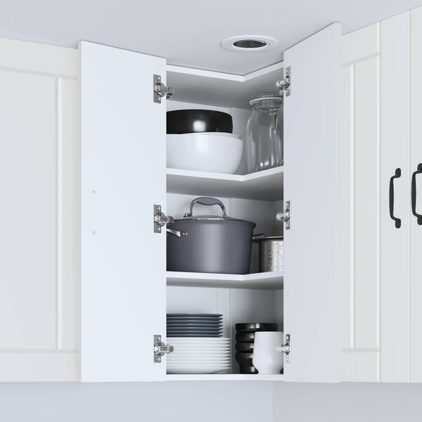 vidaXL Konyhaszekr&eacute;ny Lucca Feh&eacute;r 57 x 57 x 80 cm Szerelt Fa