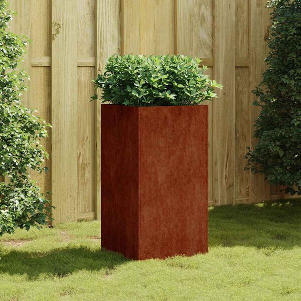 vidaXL corten ac&eacute;l n&ouml;v&eacute;nytart&oacute; 40x40x80 cm
