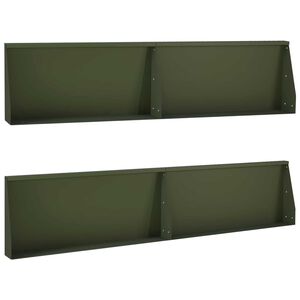 vidaXL T&aacute;mfal 4 db 100 x 12 x 30 cm Ac&eacute;l Olajz&ouml;ld
