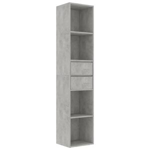 vidaXL betonsz&uuml;rke szerelt fa k&ouml;nyvszekr&eacute;ny 36 x 30 x 171 cm