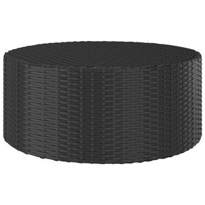 vidaXL fekete polyrattan te&aacute;z&oacute;asztal 68 x 68 x 30 cm