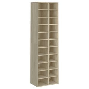 vidaXL sonoma t&ouml;lgy sz&iacute;nű szerelt fa cipősszekr&eacute;ny 54 x 34 x 183 cm