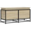 vidaXL sonoma t&ouml;lgy szerelt fa t&aacute;rol&oacute;l&aacute;da fed&eacute;llel 100x40x51,5 cm