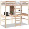 vidaXL t&ouml;m&ouml;r fenyő gal&eacute;ria&aacute;gy-keret matrac n&eacute;lk&uuml;l 75 x 190 cm