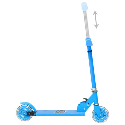 vidaXL kék kétkerekű gyermekroller állítható alumínium kormánnyal