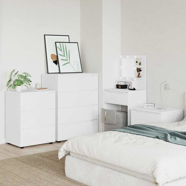 vidaXL T&aacute;rol&oacute; szekr&eacute;nyek 2 pcs Feh&eacute;r 80 x 48 x 105 cm Faanyag