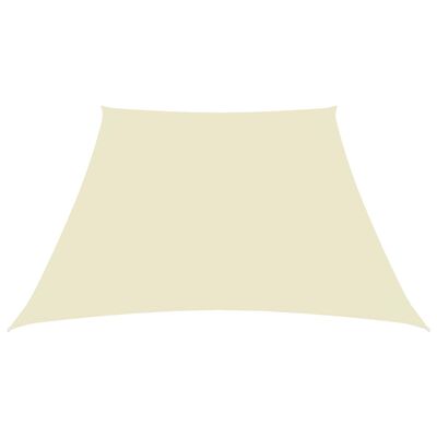 vidaXL krémszínű trapéz alakú oxford-szövet napvitorla 3/5 x 4 m