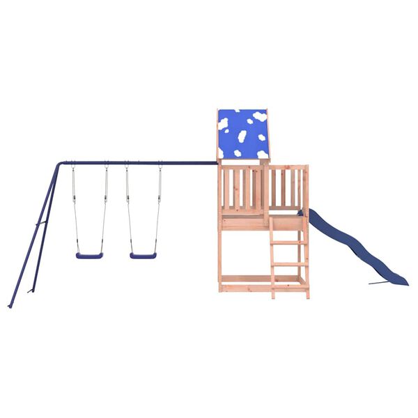 vidaXL t&ouml;m&ouml;r dugl&aacute;szfenyő k&uuml;lt&eacute;ri j&aacute;tsz&oacute;szett