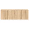 vidaXL 2 db sonoma t&ouml;lgy sz&iacute;nű fali TV-szekr&eacute;ny LED-del 60x35x41 cm