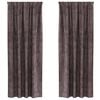 vidaXL B&aacute;rsonyf&uuml;gg&ouml;ny&ouml;k 2 db Barna 260 x 140 cm B&aacute;rsony
