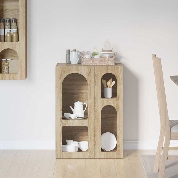 vidaXL Sz&eacute;f Sonoma t&ouml;lgy 59 x 35 x 80.5 cm Faanyag