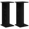 vidaXL N&ouml;v&eacute;ny&aacute;llv&aacute;ny 2 db Fekete T&ouml;lgy 25 x 25,5 x 60,5 cm Szerelt Fa