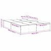 vidaXL Ágykeret tárolóval tárolóval Fehér 160 x 200 cm Faanyag