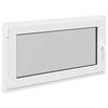 vidaXL Pinceablak RISOR 110 x 50 cm PVC &eacute;s &Uuml;veg Feh&eacute;r
