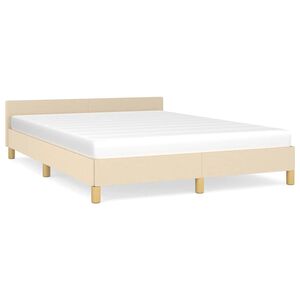 vidaXL kr&eacute;msz&iacute;nű sz&ouml;vet &aacute;gykeret matrac n&eacute;lk&uuml;l 140 x 190 cm