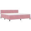 vidaXL LED Box Spring &Aacute;gy fejt&aacute;ml&aacute;val R&oacute;zsasz&iacute;n 200 x 200 cm B&aacute;rsony