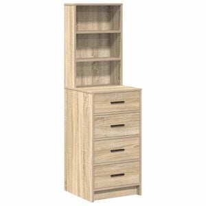 vidaXL Magasfi&uacute; fi&oacute;kkal sonoma t&ouml;lgy 40 x 41 x 135 cm Faanyag