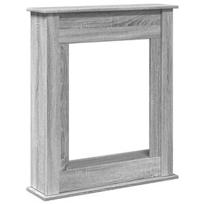 vidaXL sz&uuml;rke sonoma sz&iacute;nű szerelt fa kandall&oacute;burkolat 75x20x87,5 cm