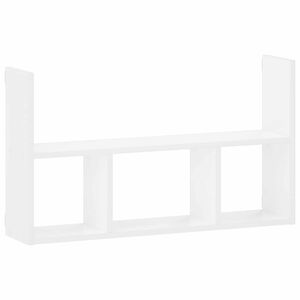 vidaXL Falpolc Feh&eacute;r 78.5 x 17 x 45 cm Szerelt Fa