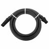 vidaXL fekete PVC sz&iacute;v&oacute;t&ouml;mlő PVC csatlakoz&oacute;kkal 1" 4 m