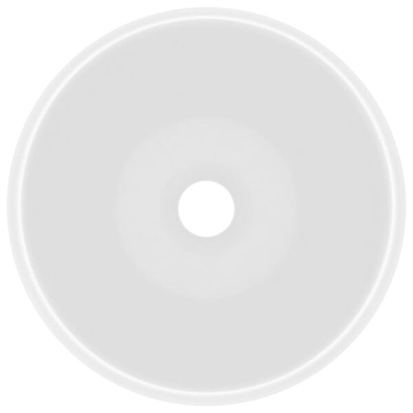 vidaXL kerek matt feh&eacute;r ker&aacute;mia luxus mosd&oacute;kagyl&oacute; 40 x 15 cm