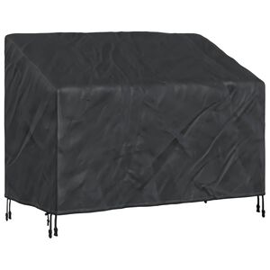 vidaXL Kerti Pad Bor&iacute;t&oacute; Fekete 134 x 70 x 65 / 94 cm 420D Oxford Sz&ouml;vet