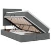 vidaXL LED t&aacute;rol&oacute;s &aacute;gy matraccal S&ouml;t&eacute;tsz&uuml;rke 120 x 190 cm Sz&ouml;vet
