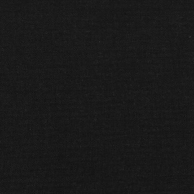 vidaXL fekete szövet rugós ágykeret 140x200 cm