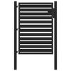 vidaXL fekete alum&iacute;nium kerti kapu z&aacute;rhat&oacute; 100x120 cm
