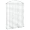 vidaXL &iacute;ves horganyzott vas gabion kos&aacute;r 150x30x200/220 cm