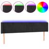 vidaXL fekete b&aacute;rsony LED-es fejt&aacute;mla 203 x 16 x 78/88 cm