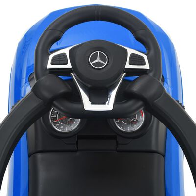 vidaXL kék, ráülős Mercedes Benz GLE63 játékautó tolókarral
