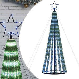 vidaXL k&eacute;k LED kar&aacute;csonyfa 275 LED 180 cm