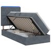 vidaXL LED t&aacute;rol&oacute;s &aacute;gy matraccal S&ouml;t&eacute;tsz&uuml;rke 90 x 190 cm B&aacute;rsony