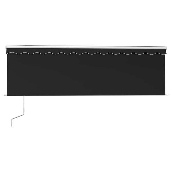 vidaXL antracitszürke automata napellenző redőnnyel 4 x 3 m