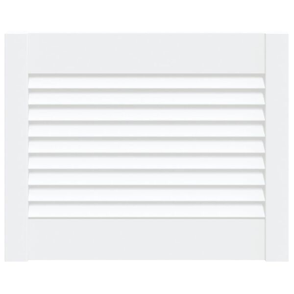 vidaXL feh&eacute;r t&ouml;m&ouml;r fenyőfa lamell&aacute;s szekr&eacute;nyajt&oacute; 39,5 x 49,4 cm