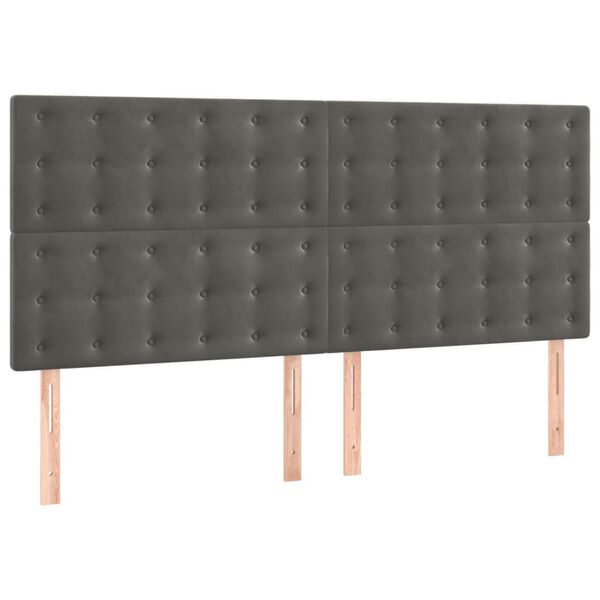 vidaXL s&ouml;t&eacute;tsz&uuml;rke b&aacute;rsony fejt&aacute;mla 180x5x118/128 cm