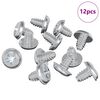 vidaXL Z&aacute;rcsavarok 12 db Ez&uuml;st M4 x 5 mm Vas