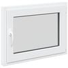 vidaXL Pinceablak RISOR 80 x 70 cm PVC &eacute;s &Uuml;veg Feh&eacute;r