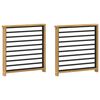 vidaXL Kart&aacute;masz modul 2 pcs Feh&eacute;r 60 x 6 x 61 cm T&ouml;m&ouml;r Ak&aacute;cfa