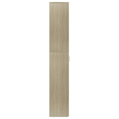 vidaXL sonoma-tölgy színű szerelt fa irodaszekrény 60 x 32 x 190 cm