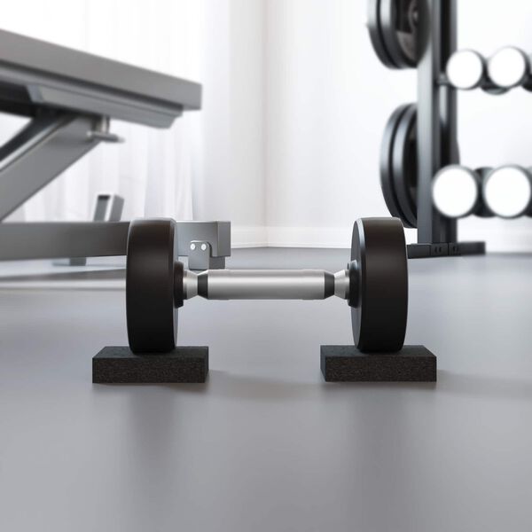 vidaXL Gumi Pad Fekete Gumi