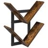 vidaXL Falra Szerelhető Polc F&uuml;st&ouml;s T&ouml;lgy 43 x 15 x 47 cm Szerelt Fa
