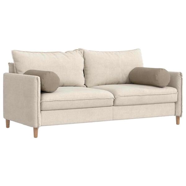 vidaXL Hengerpárnák 2 pcs Tópszínű Ø 25 x 70 cm Mikroszálas Szövet