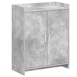 vidaXL Cipőszekr&eacute;ny t&aacute;rol&oacute;val Betonsz&uuml;rke 73,5 x 36 x 92 cm Szerelt Fa