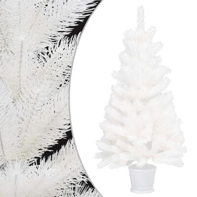 vidaXL fehér műkarácsonyfa LED-ekkel és gömbszettel 90 cm