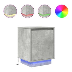 vidaXL betonsz&uuml;rke &eacute;jjeliszekr&eacute;ny LED-vil&aacute;g&iacute;t&aacute;ssal 38x34x50 cm