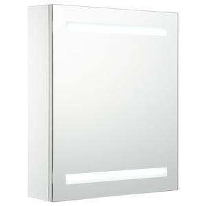 vidaXL t&uuml;kr&ouml;s f&uuml;rdőszobaszekr&eacute;ny LED vil&aacute;g&iacute;t&aacute;ssal 50 x 13,5 x 60 cm